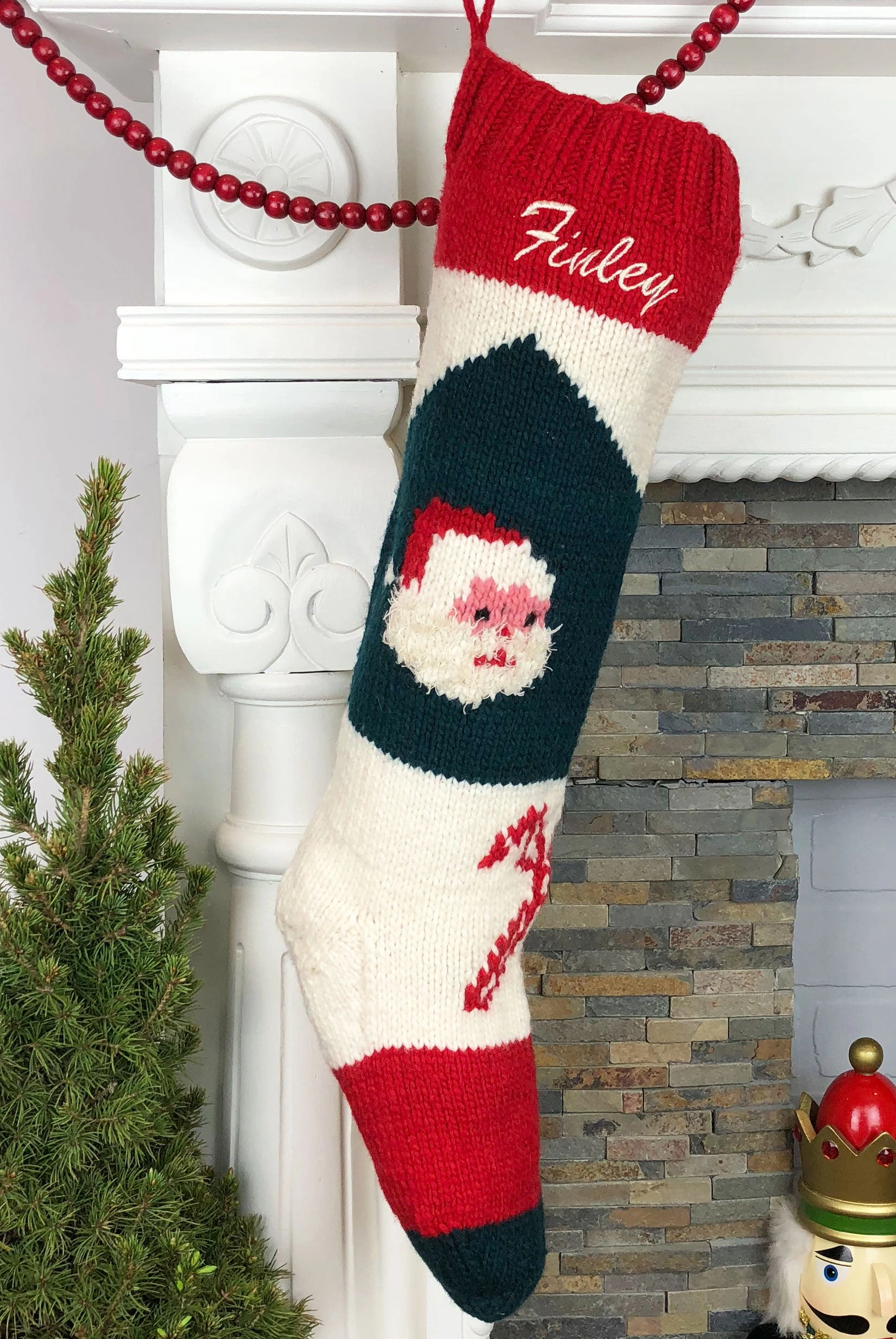 Handmade Bernat Santa Stocking - A Truly Unique Christmas Gift!